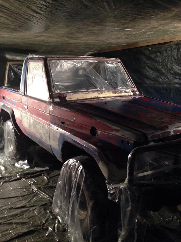 Toyota Landcruiser BJ73 - Inden maling. billede 10