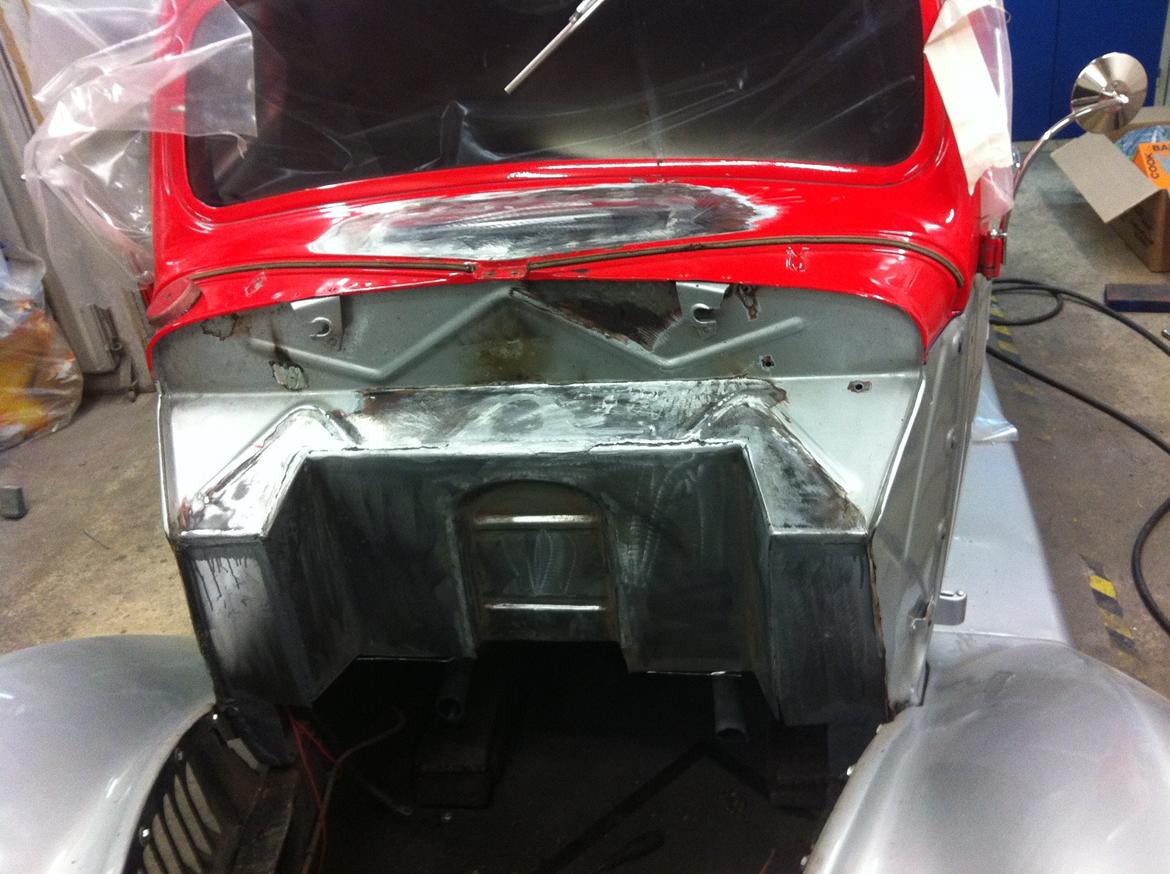 Amerikaner ford 5 Windows  Coupe  (street rod) ( SOLGT )  - NÆSTEN FÆRDIG MED BRÆNDVÆGGEN billede 16