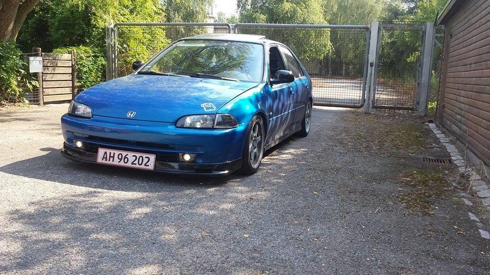 Honda Civic Eg9 Vti - Som den står nu. Efter jeg har monteret Org tågelygter billede 2