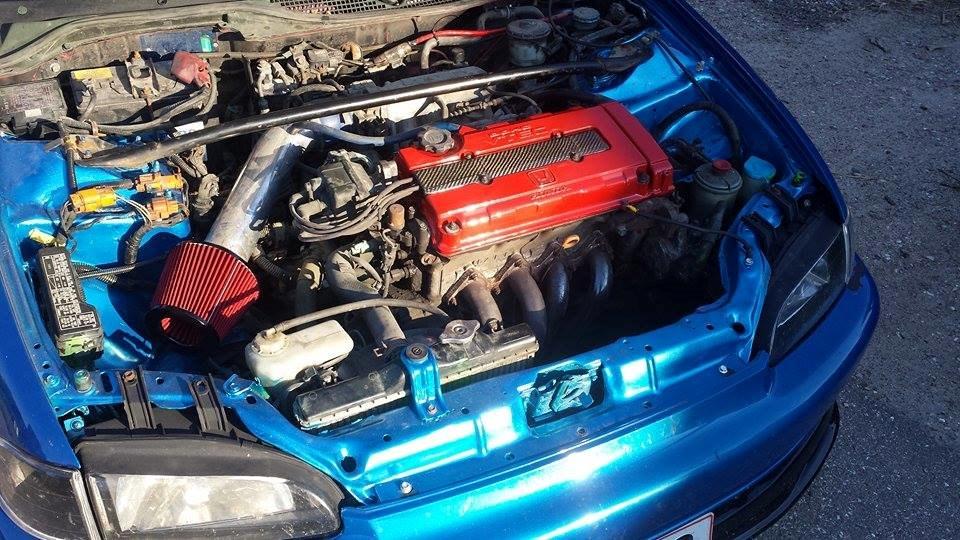 Honda Civic Eg9 Vti - Motoren. Der er dog sket lidt mere nu! det står en del flottere.. billede 19