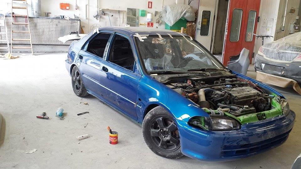 Honda Civic Eg9 Vti - Igen med at samle hos maleren billede 15