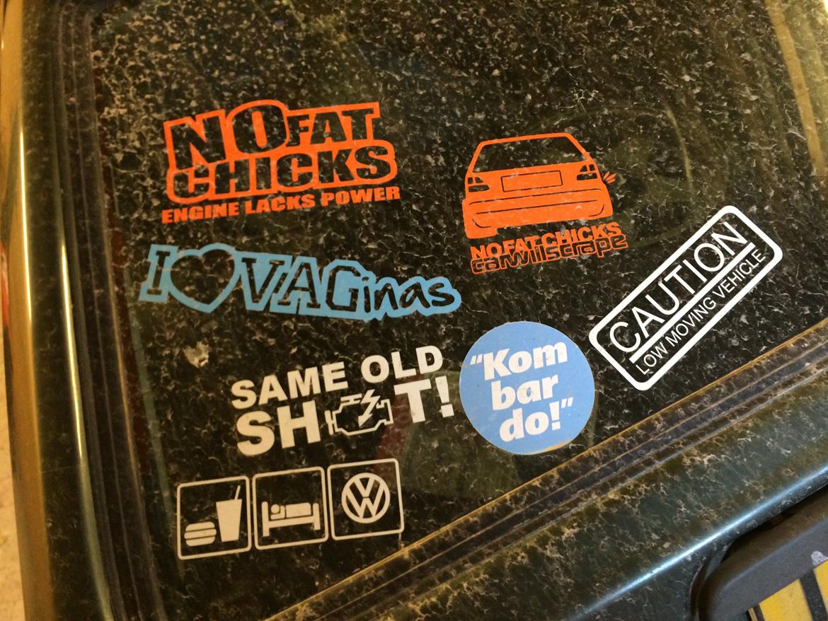 VW golf 2 1,6 turbo diesel.!! - klister mærker. billede 7