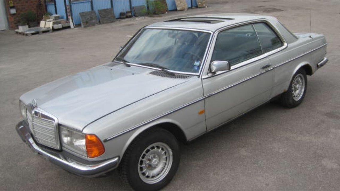 Mercedes Benz w123 230 CE - sådan så den ud da jeg hentede den i maj 2014 billede 15