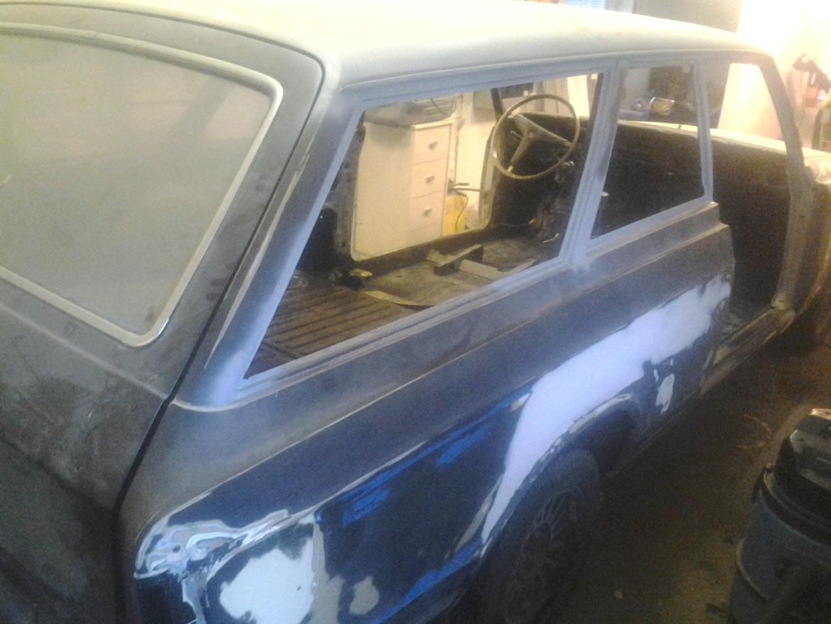 Ford 17m p7b 3dørs stationcar - har været repareret temlig dårligt før kræver en del arbejde at rette ordendligt op billede 8