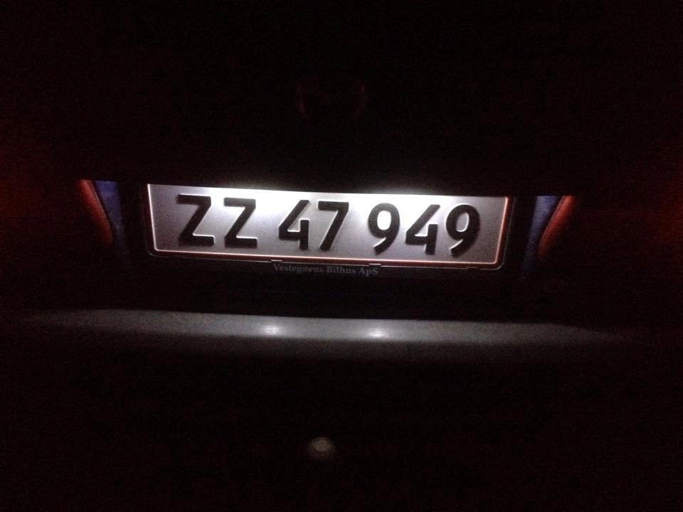 Mazda 626 2,0 GF - LED nummerplade lys billede 19