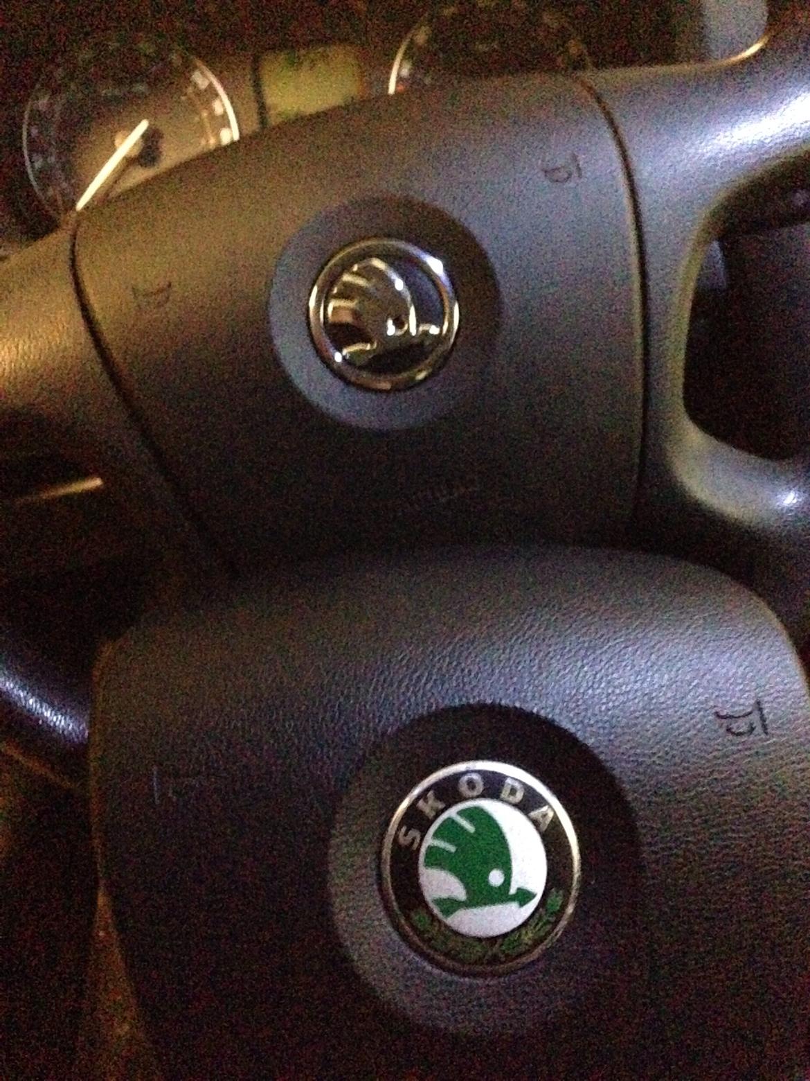 Skoda Octavia 1,6 MPI - Monteret nye logoer i hele bilen (:  billede 19