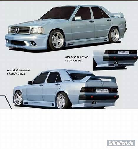 Mercedes Benz 190 TOTALSKADET - Rieger har lavet nyt bodtkit til 190 modellen.. hvilke jeg vil rode lidt med til sommer :) billede 13