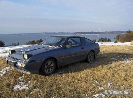 Mitsubishi Starion EX Turbo-Ic - man kan lige skimte kalø slotsruin i baggrunden :-) billede 8