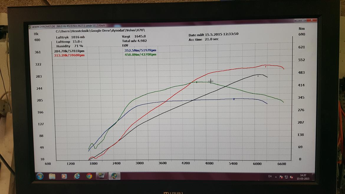 Volvo V70 T5 Aut. - Gammel setup billede 11