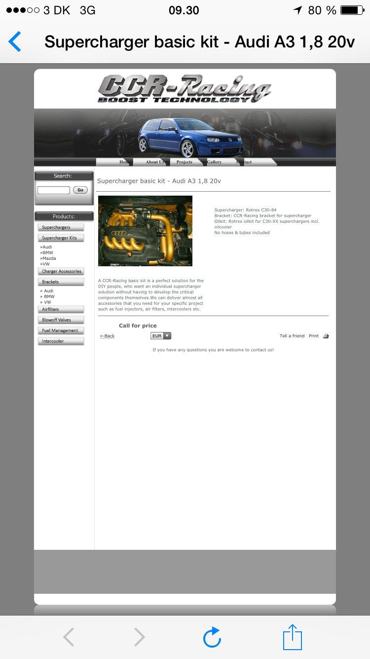 Audi a3 rotrex c30 94 kompressor billede 16