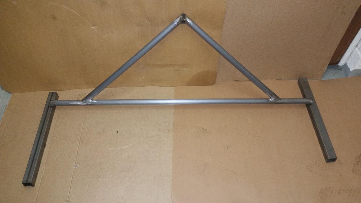 Saab 900 S 2,0 16V Turbo - Hjemmelavet afstivning ved C-stolper, klar til maling. billede 15