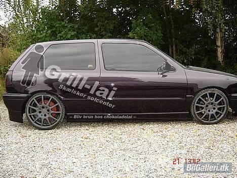 VW Golf 3 1.8 gl - Reklame banner for mit solcenter.. bliv brun hos chokolade-lai..! billede 5