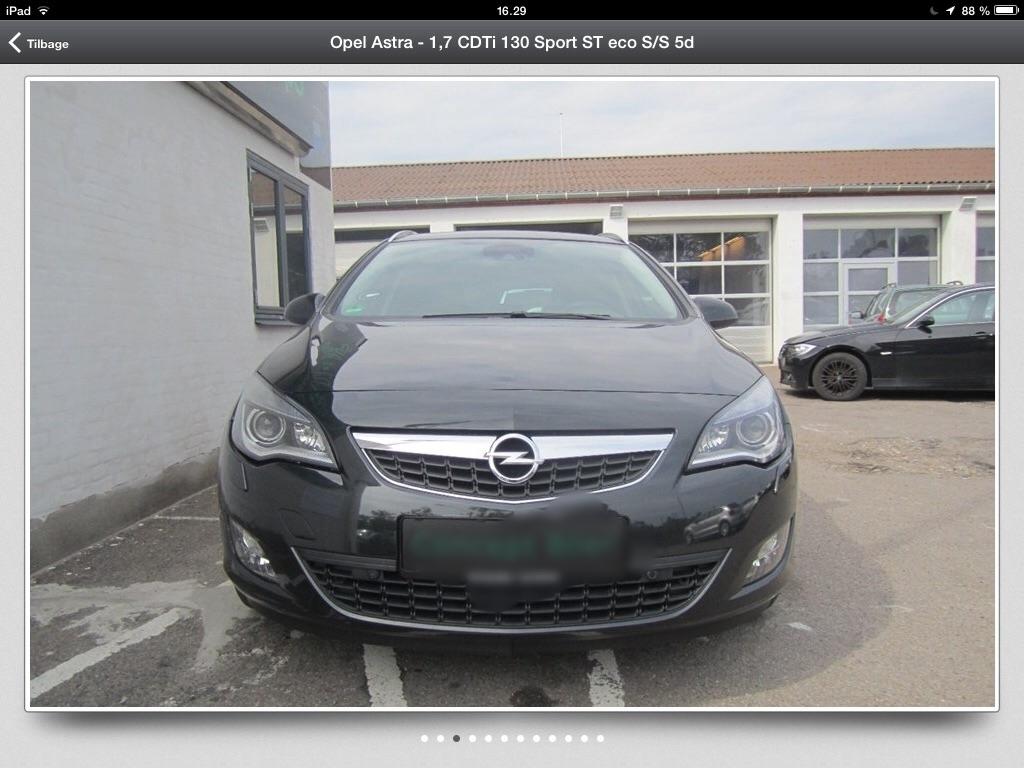 Opel Astra J 1.7 CDTi 130 Sport ST ECO S/S 5d billede 9