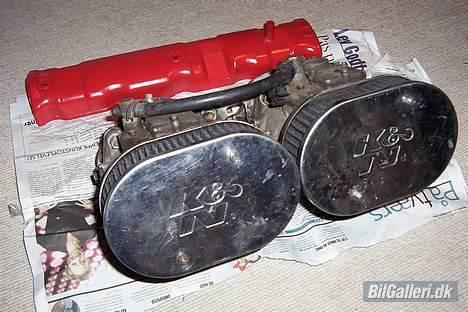 Peugeot 205 XT Solgt - ja disse 40 mm solex kaburatoere nået jeg aldrig at få på.før den blev solgt desværre billede 15