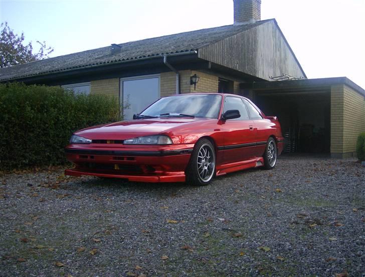 Mazda 626 Coupé solgt - Det ser da godt ud her fra..... Fronten er forbygget til montering af intercooler... billede 1