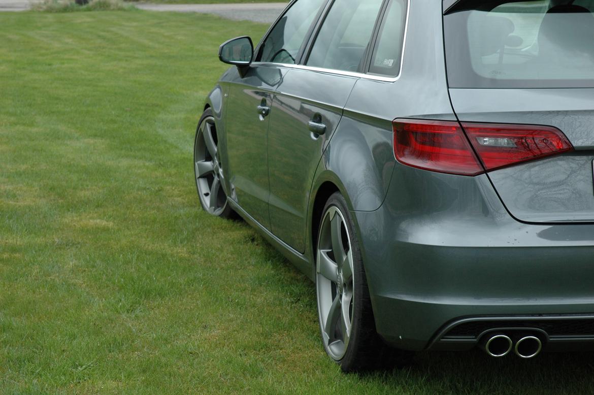 Audi A3 Sportback - S-Line bagkofanger/diffuser og ombygget til dobbelt afgangsrør billede 4