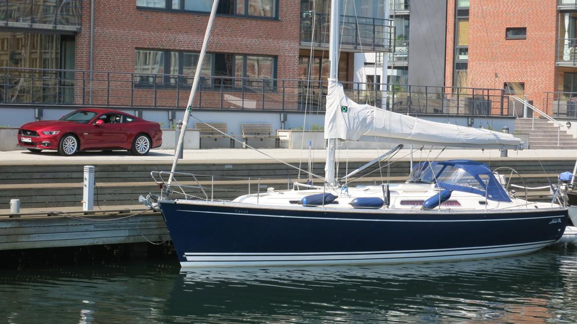 Ford Mustang Fastback GT - På havnen. Foto sammen med båden. billede 4