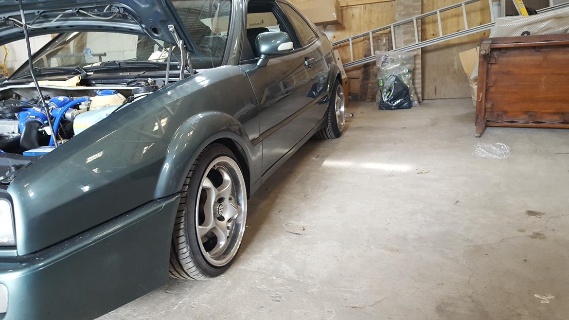 VW Corrado  - ja det kunne den jo godt lig den lille corrado 16tommer og lig til kanten  billede 15