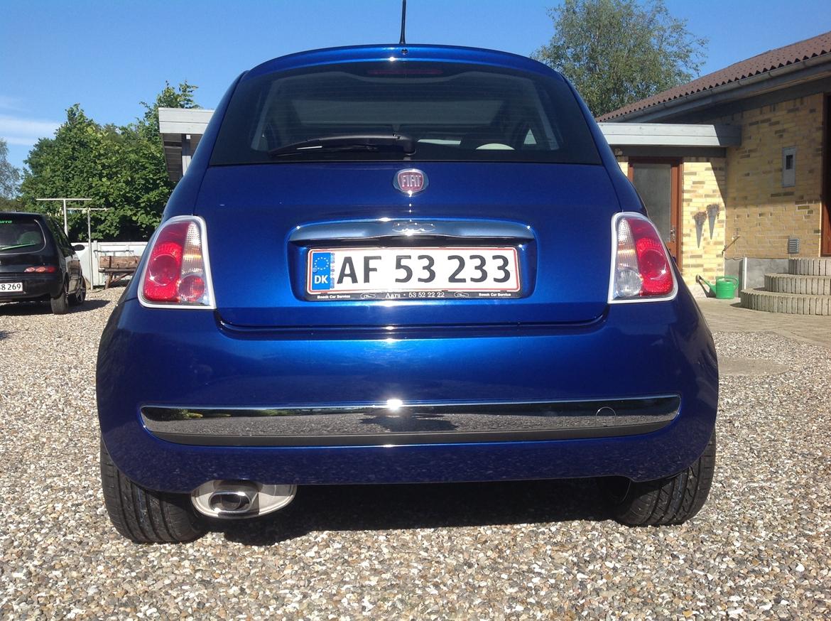 Fiat 500 1.2 Lounge - Fræk lille bred røvet blå lyn. billede 12