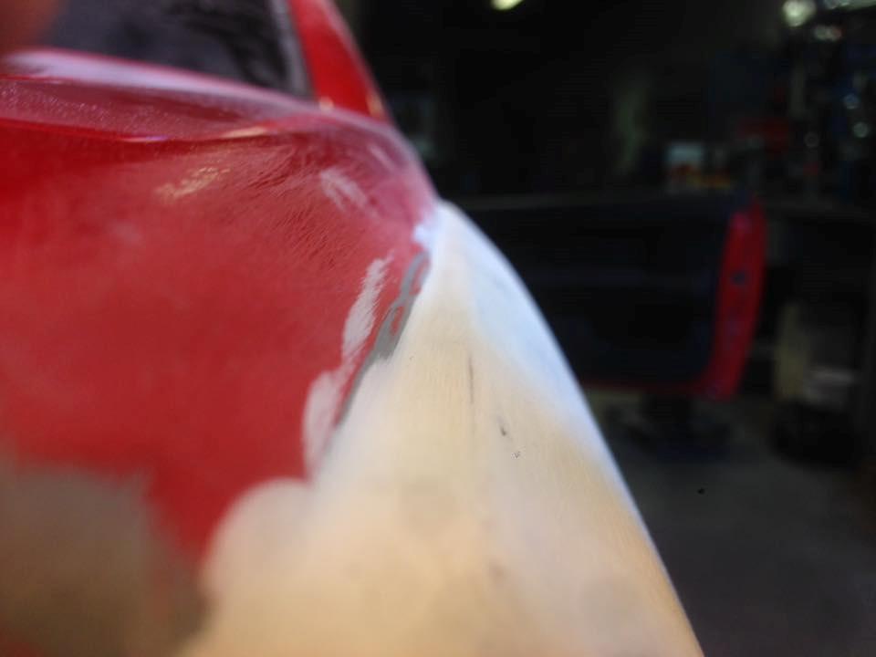 BMW e36 Coupe - Alting er blevet 'glattet' ud med glasfiber, så det falder i ét med resten af karossen. billede 14