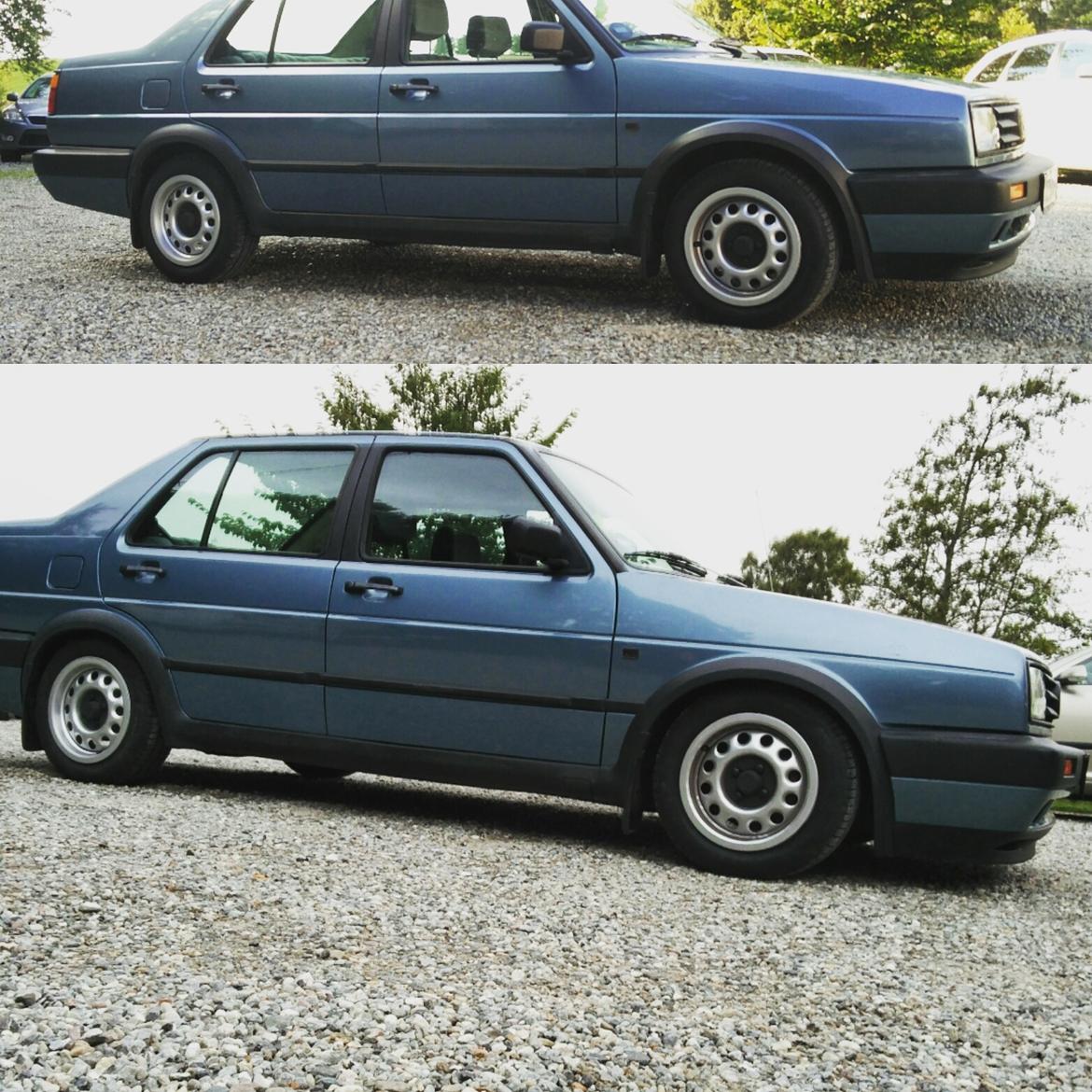 VW Jetta MK2 - Før efter billede af sænkning billede 10