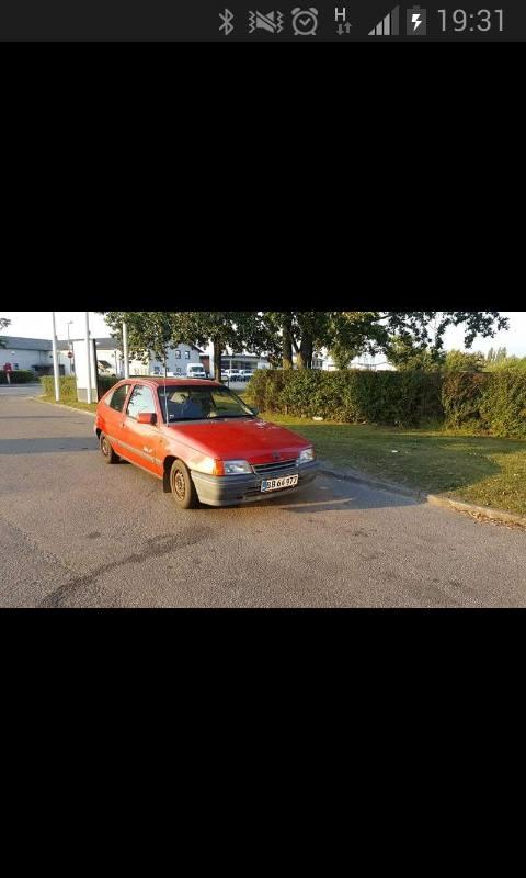 Opel Kadett E 1.4i - som den så ud da jeg hentede den hjem billede 14