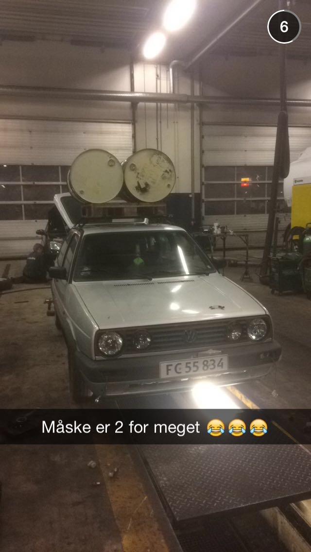 VW golf 2 (vintervognen) - skulle lige prøve med rat style en det blev aldrig til noget  billede 5