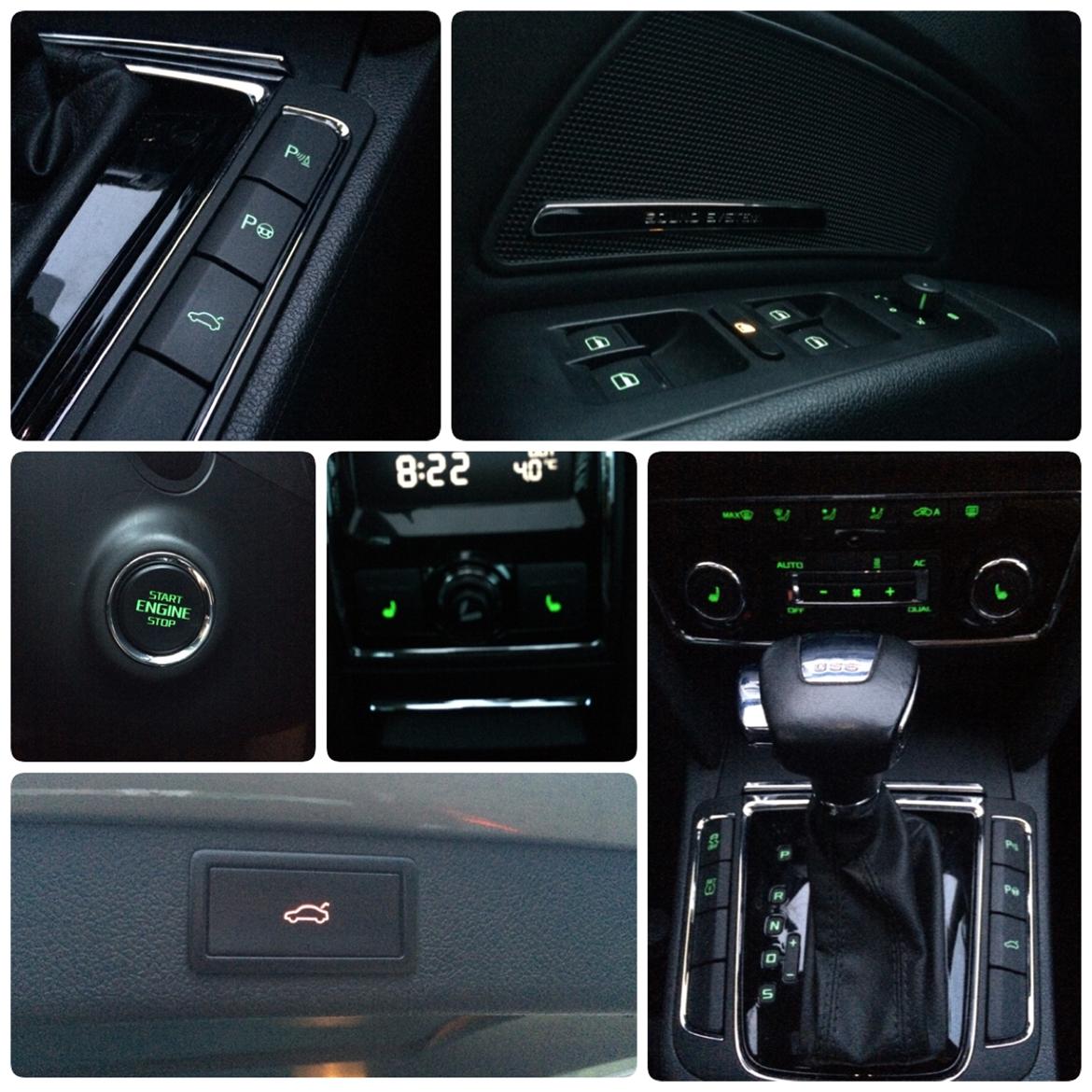 Skoda Superb Combi - Parkeringssensor, parkeringsassistent, motorkabinevarmer, KESSY entry, DSG, el bagklap, Sound System billede 8