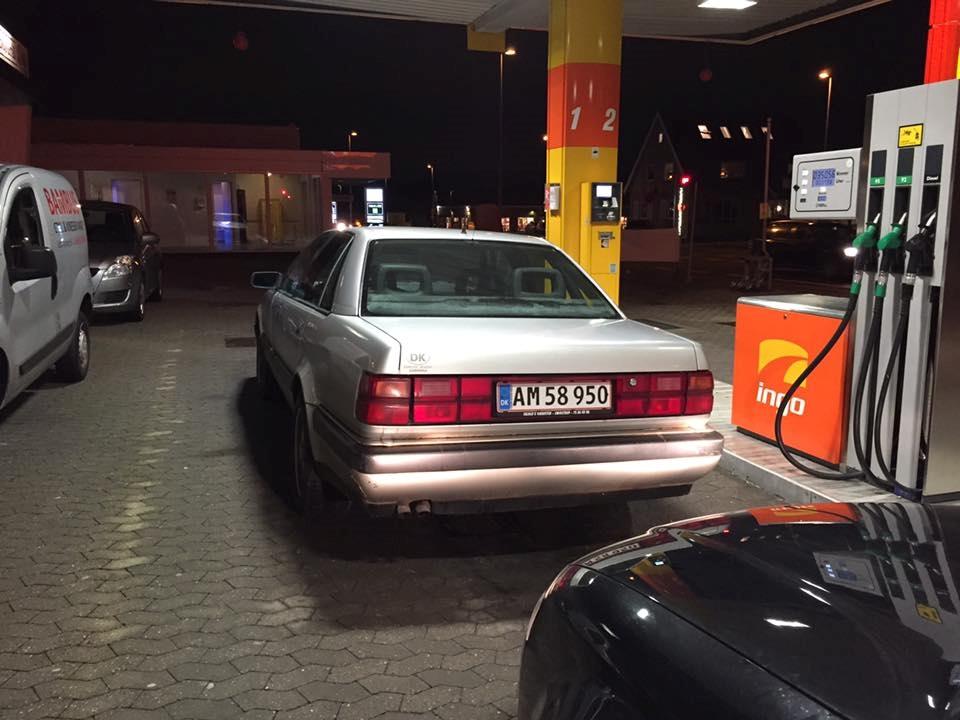 Audi V8 Quattro (Vinterbil) - På vej hjem fra Odense med den 'nye' bil billede 1