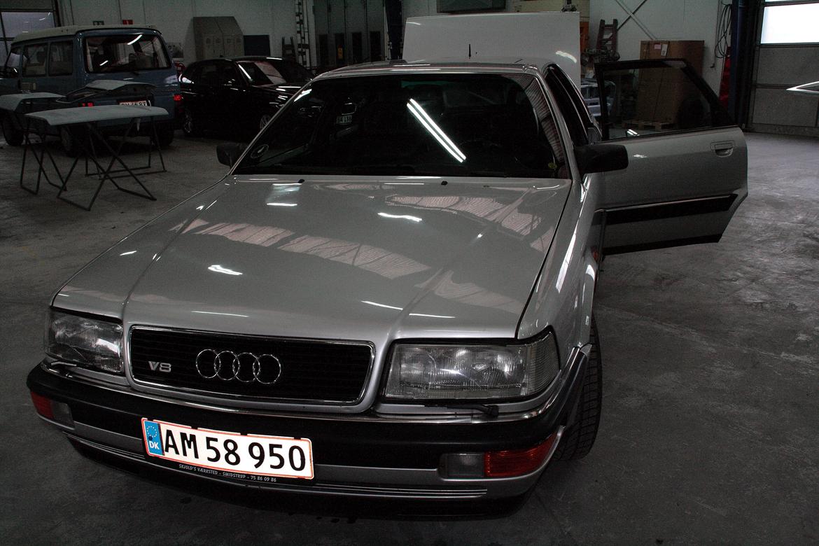 Audi V8 Quattro (Vinterbil) - Efter den første vask :-) billede 3