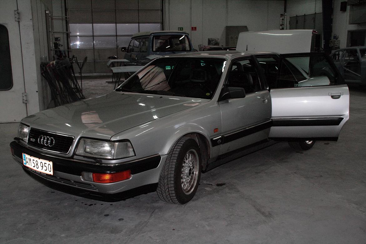 Audi V8 Quattro (Vinterbil) - Efter den første vask :-) billede 2