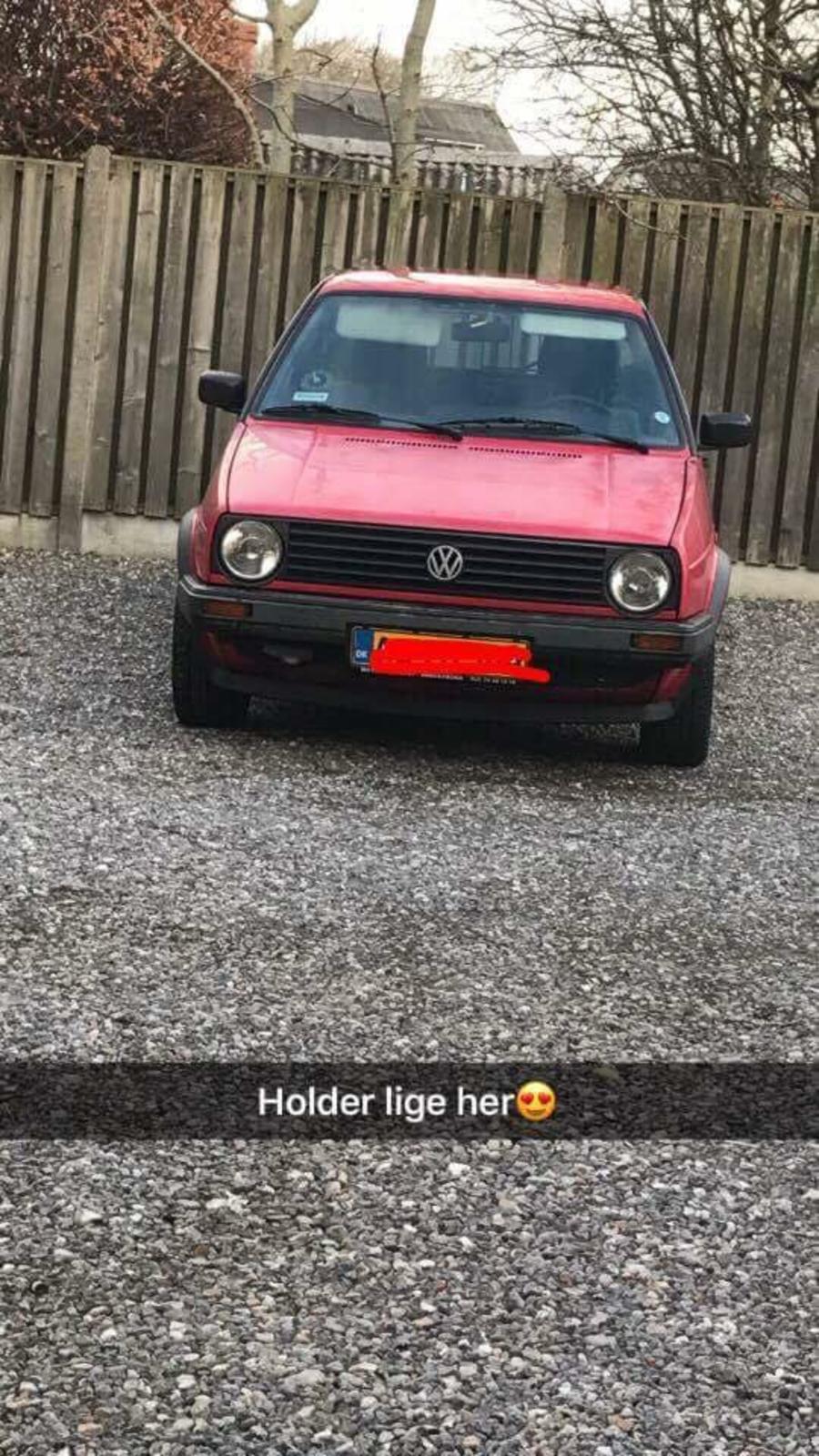 VW Golf 2 (Tidligere bil). - Da jeg lige havde fået hende hjem. billede 5