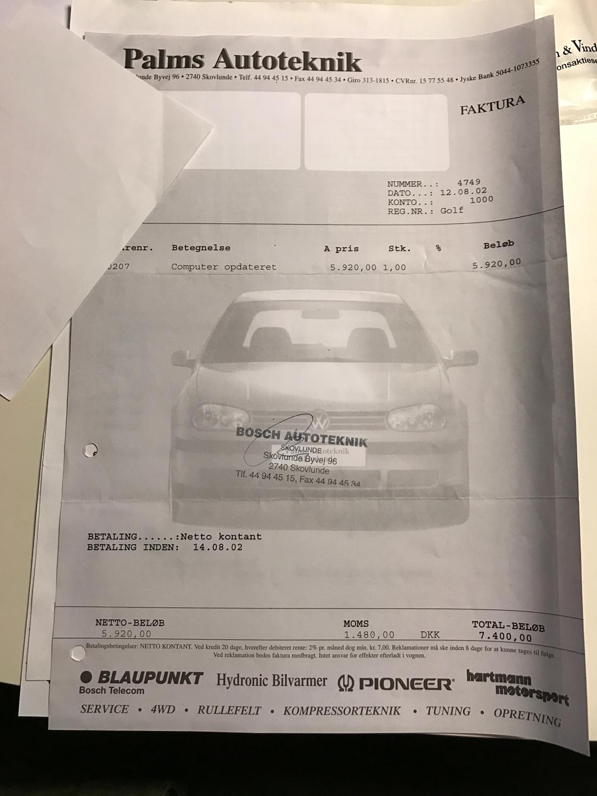 VW Golf 4 1,9 tdi Variant billede 19