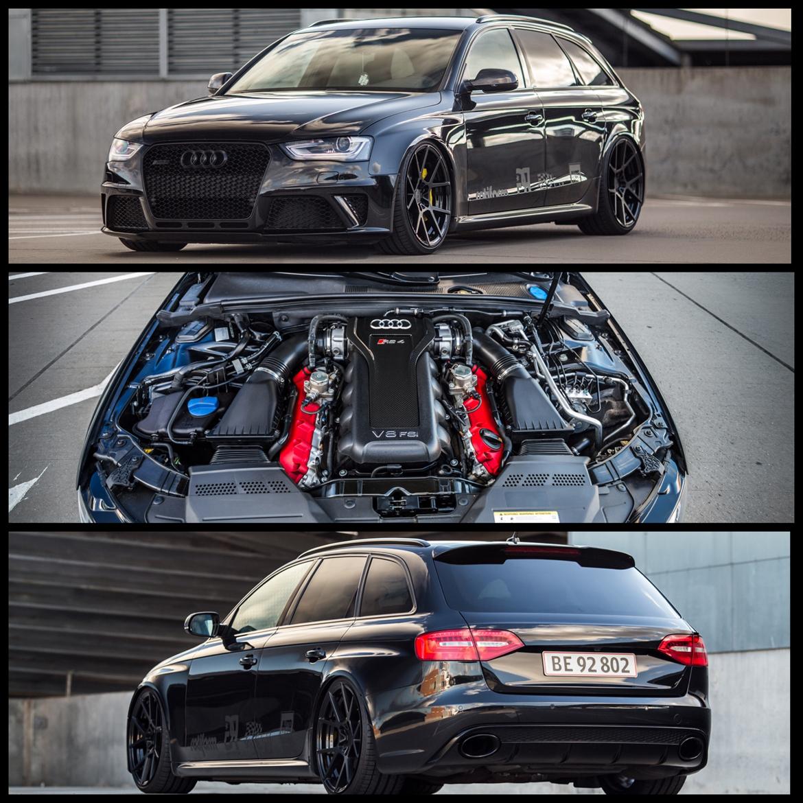 Audi RS4 V8 Quattro #blackonblack billede 2