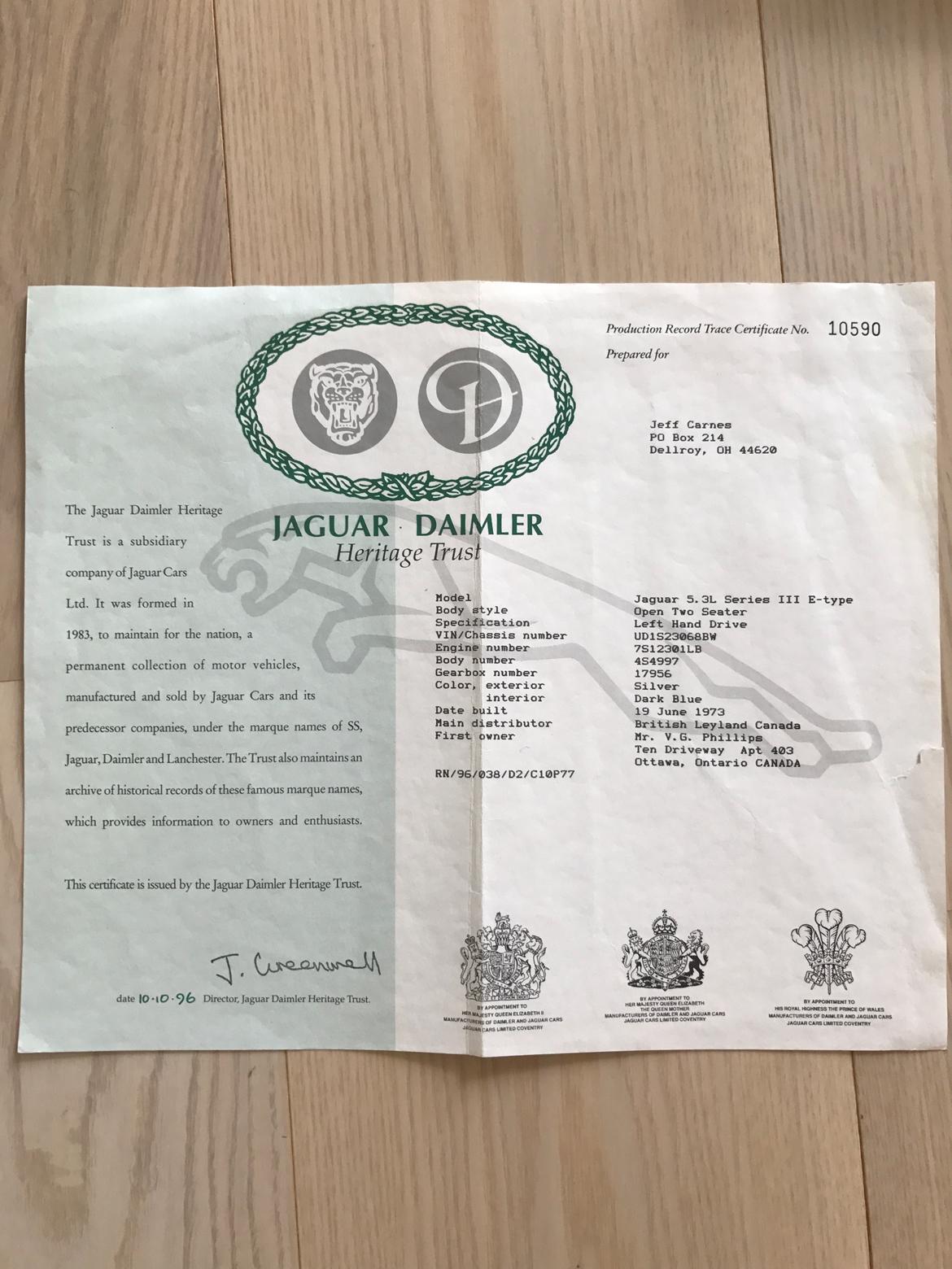 Jaguar E-Type Roadster V12 Aut. billede 17