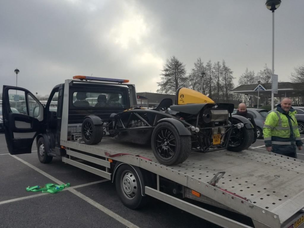 Ariel Atom 2 300 - Sælger i gul jakke, efter hans sidste tur i den fra London til Dover Januar 2018 billede 5