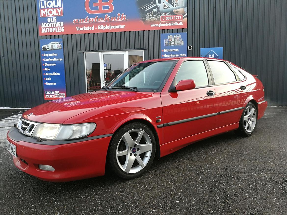 Saab 9-3 2.0T Aero "salomon" - Med de originale 17" 225/45/17 Double Y Saab fælge (vintersko) billede 9