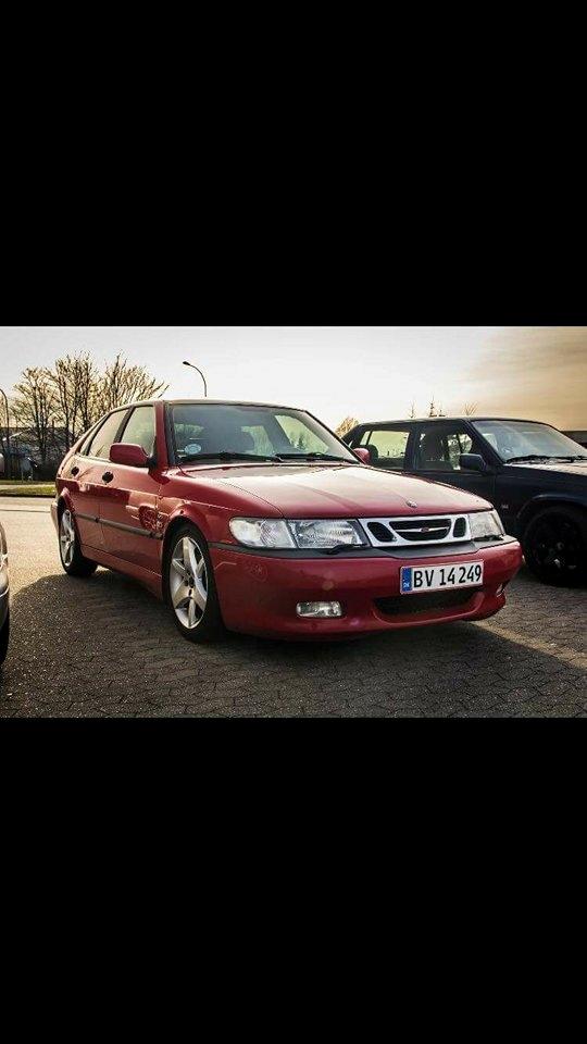 Saab 9-3 2.0T Aero "salomon" - Billede taget af fotograf på striben, med de originale 17" 225/45/17 Double Y Saab fælge billede 10