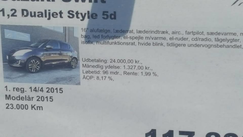 Suzuki Swift Style (udstyrs model) billede 4