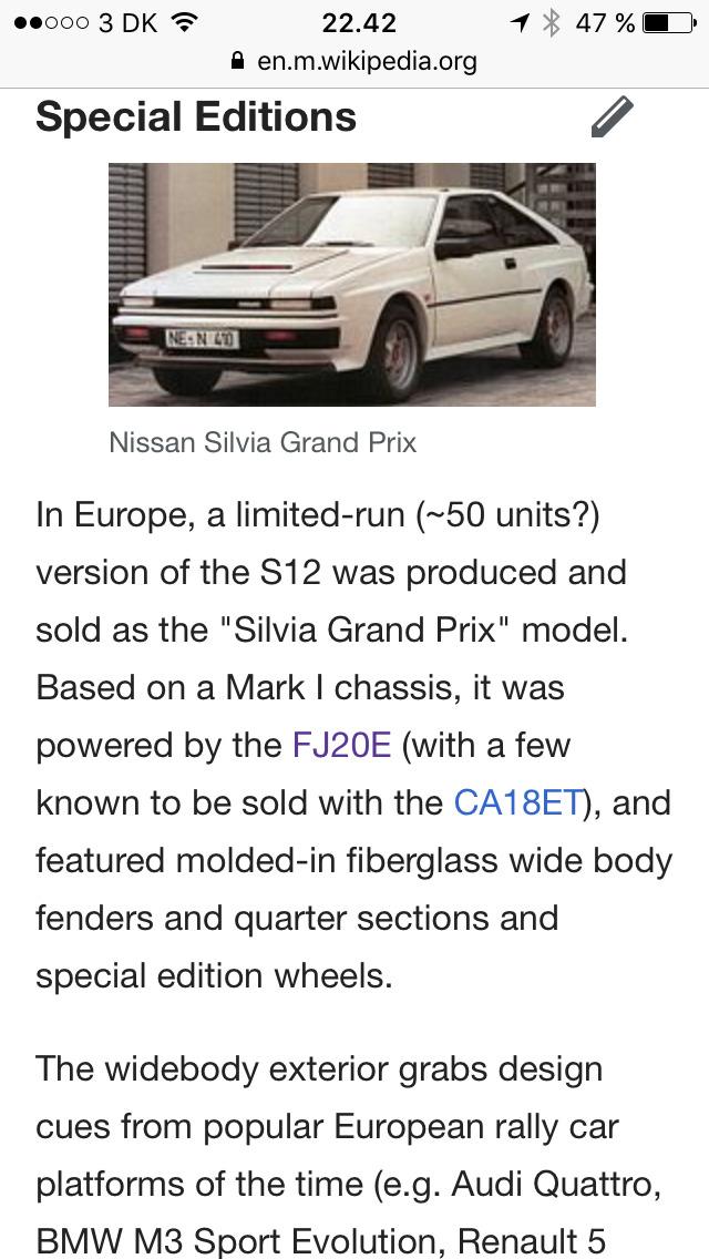 Nissan Silvia S12 Grand Prix billede 16