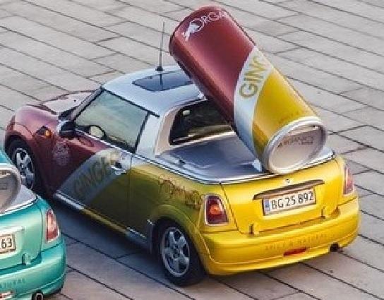 Mini one Pick-up tidliger Red Bull reklame bil - som den har set ud engang billede 33