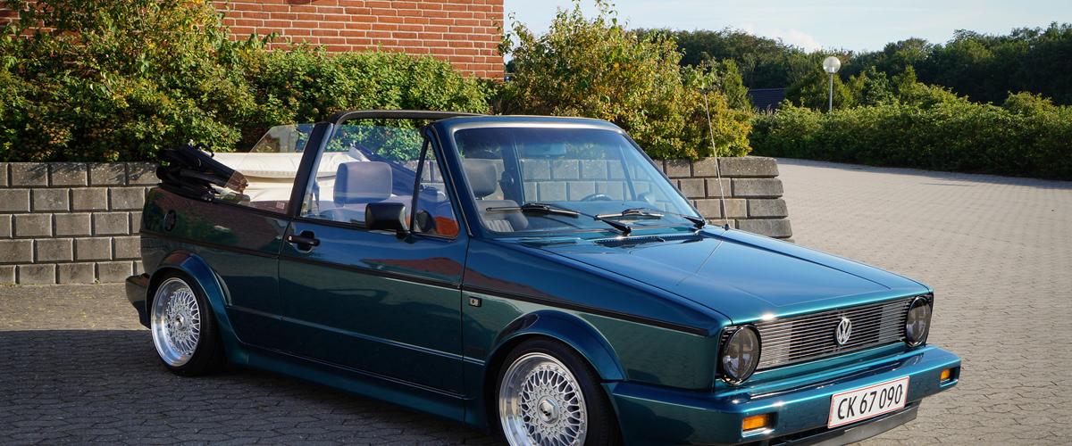 VW Golf MK1 - 1.8 - Karmann cabriolet - 1992 - Den er købt 99% standard