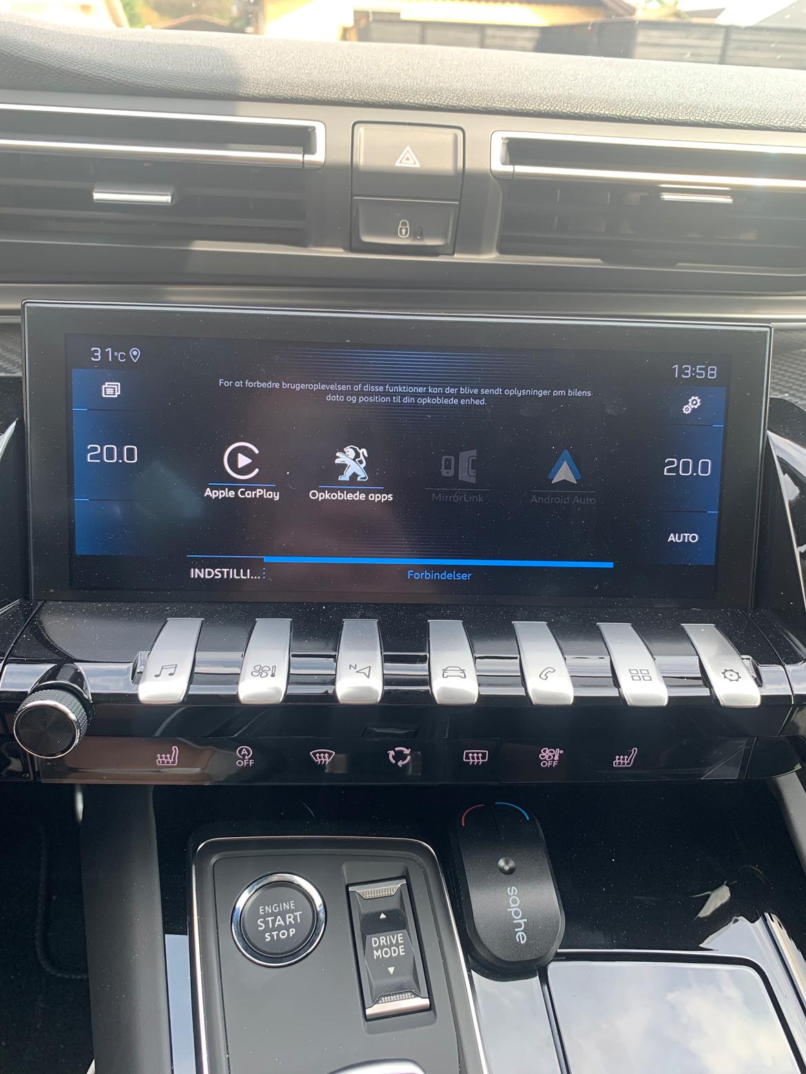 Peugeot 508 SW - 10" skærm med GPS og CarPlay og Android Auto billede 12