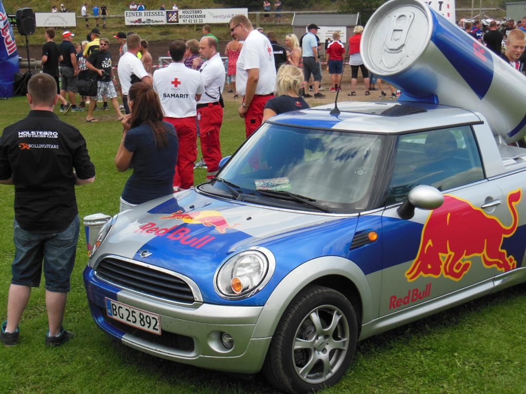 Mini one Pick-up tidliger Red Bull reklame bil - - jeg har det sidste ½ års tid ...