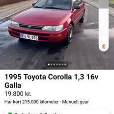 Toyota Corolla 1.3 XLI 16V (EE101) Galla  