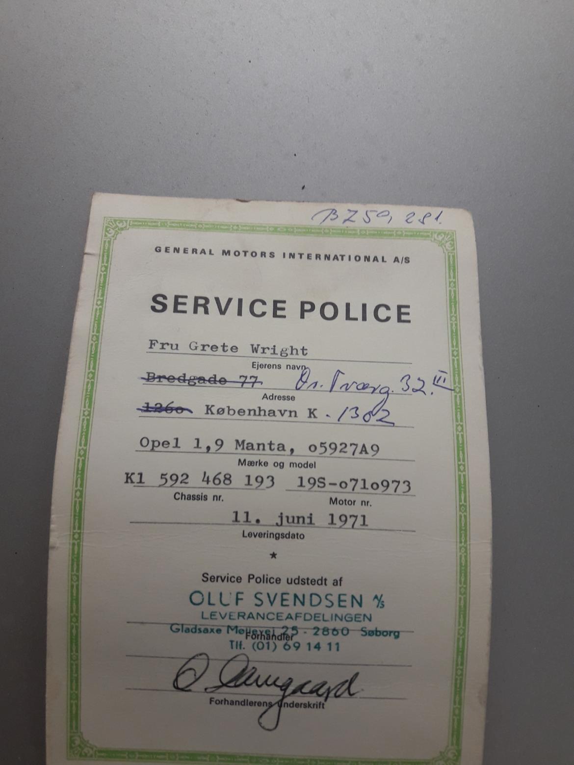 Opel Manta a 1900 Luxus  billede 8