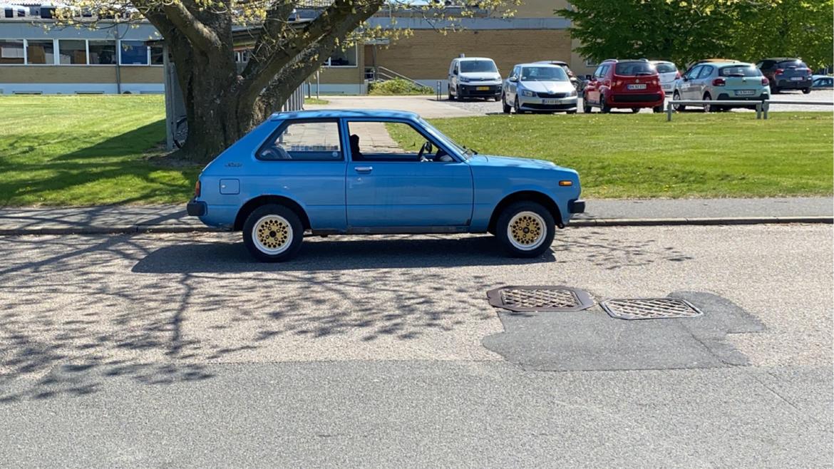 Toyota Starlet kp60 (projekt)  - Da min 6x13 ATS fælge kom på den og det ser sku godt ud til den. billede 7