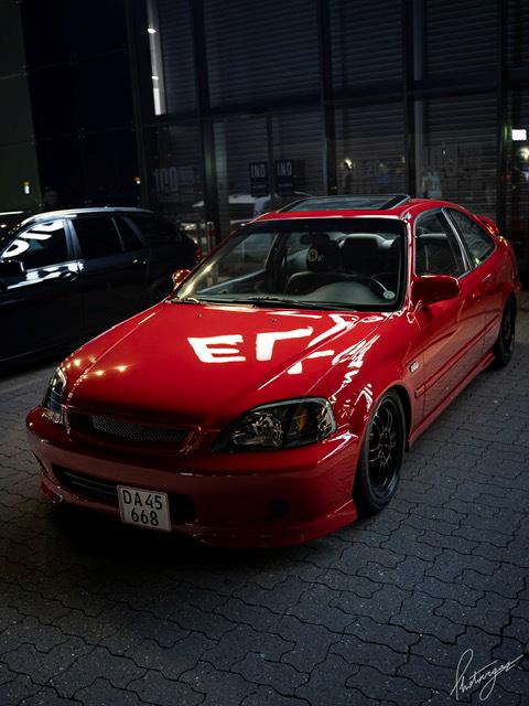 Honda Civic Coupe SI EM1 look ( Milano Red R81 )  billede 11