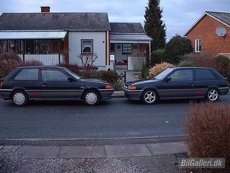 Nissan Sunny 1600 GTI  - Den til venstre ligger i kælderen i dele, og den til højre er desværre stjålet billede 8