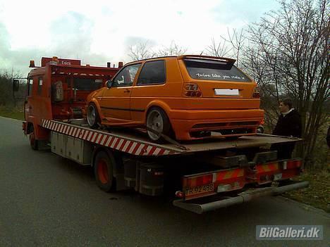 VW golf 2 TD vinterbil Solgt - Dawids goller, som man altid ser den... hehe... billede 5